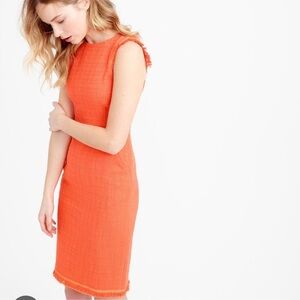 J. Crew Orange Sleeveless Dress